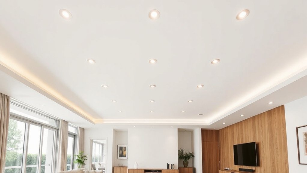 adjust lighting for ceiling height