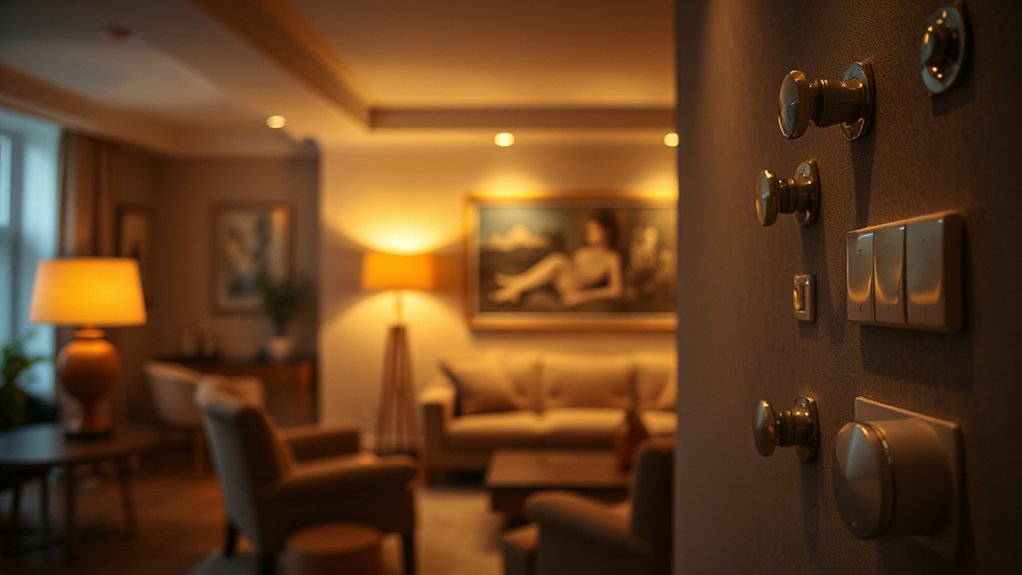 adjustable lighting creates ambience