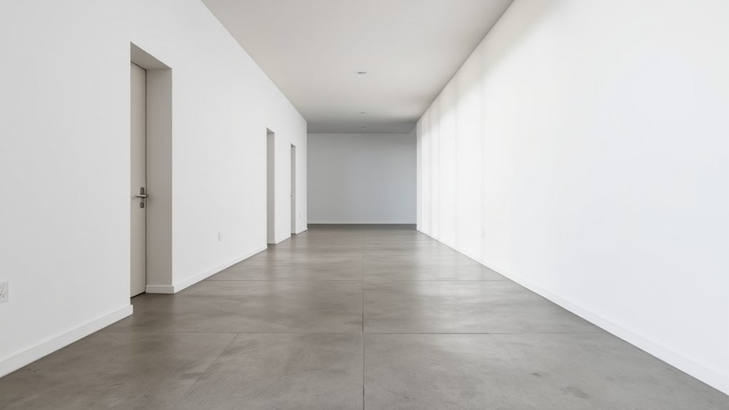 balanced minimalist hallway design