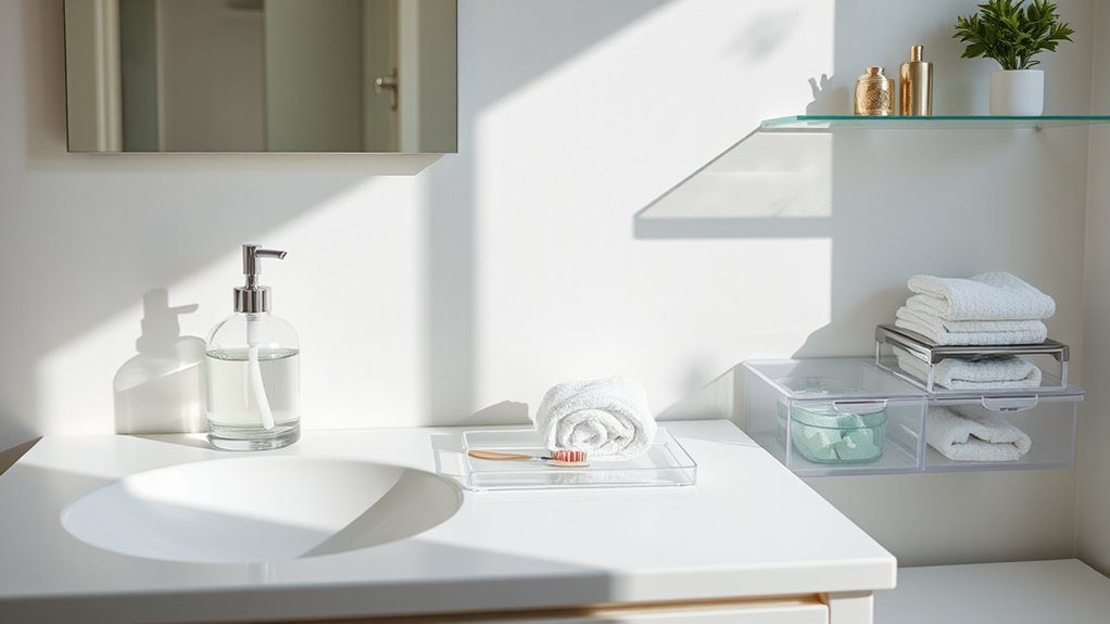 bathroom clutter organization plan
