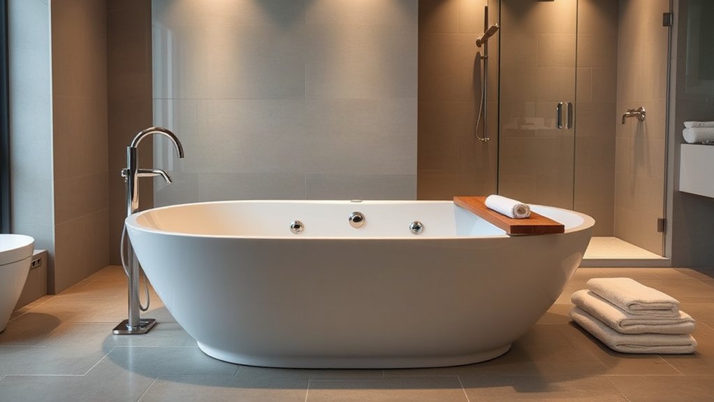 bathtub size plumbing comfort