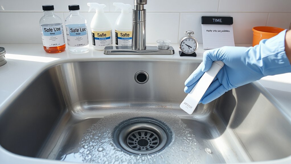 careful chemical treatment application