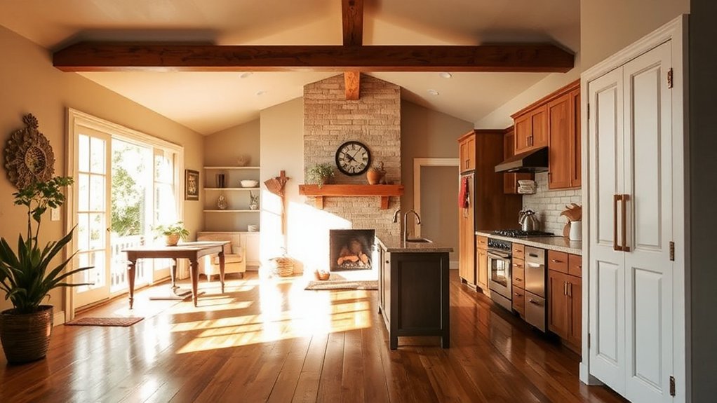 centralized cohesive kitchen design