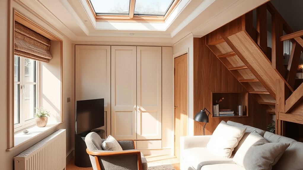 concealed storage blends seamlessly