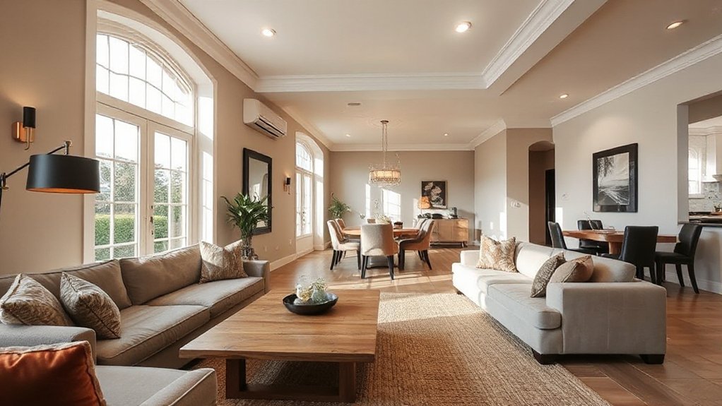 consistent lighting unifies spaces