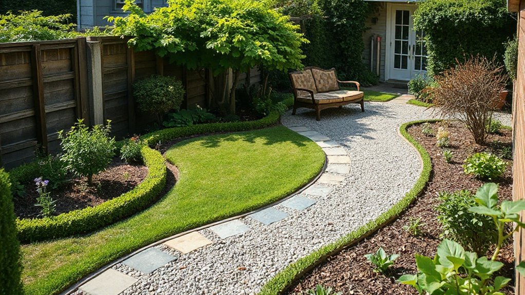 create functional outdoor zones