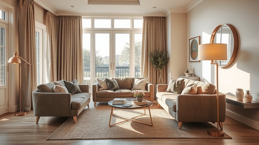 create spacious connected zones