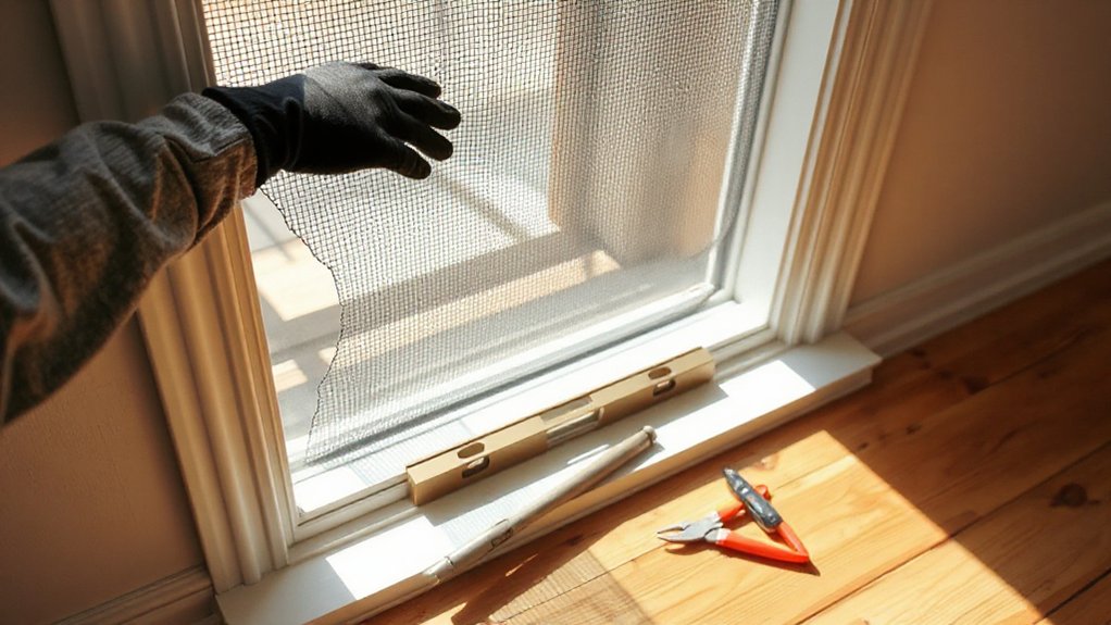 fixing window screens