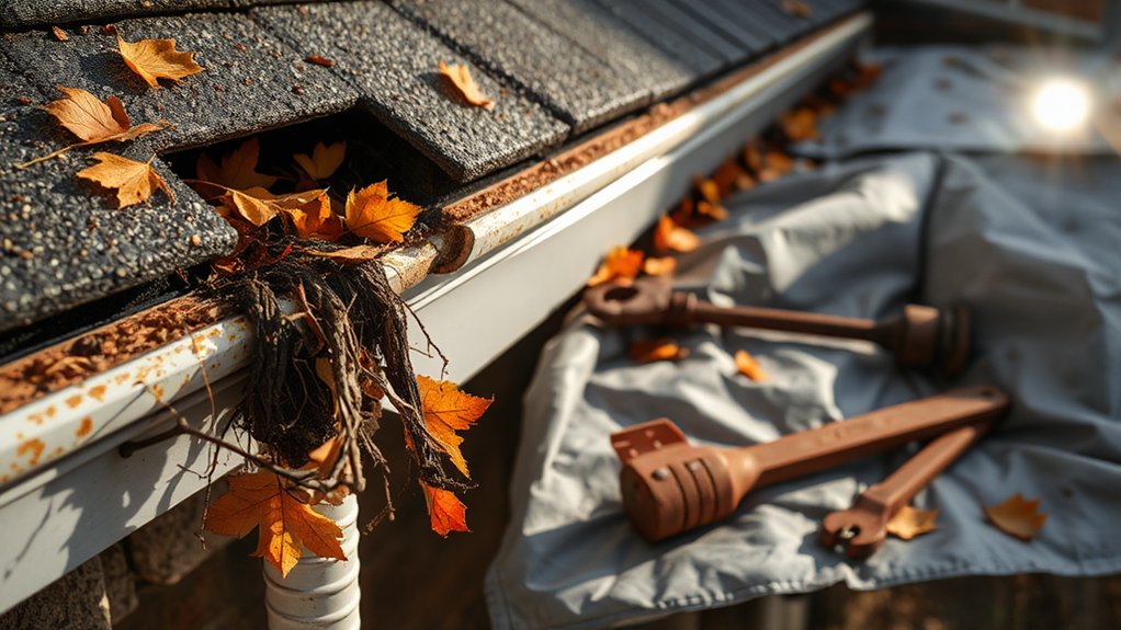 gutter and drain cleaning