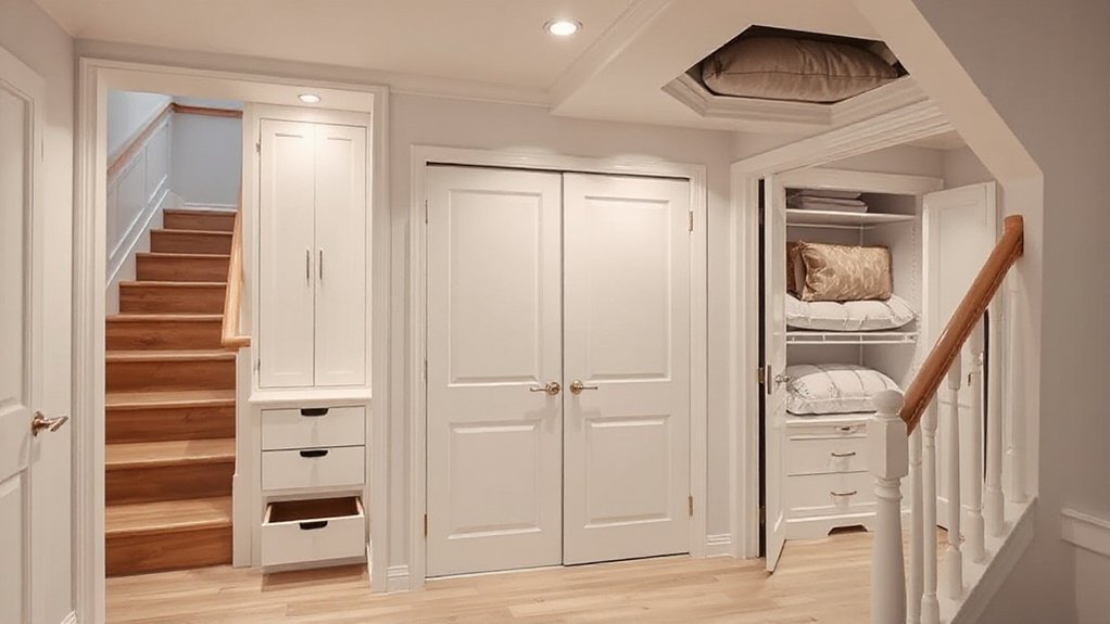 hidden storage and layout solutions