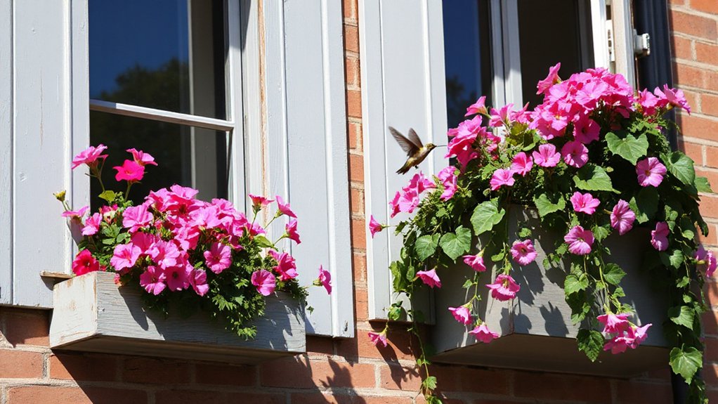 installing decorative flower boxes