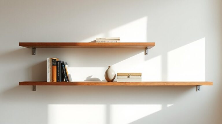 Adding Floating Shelves for Storage