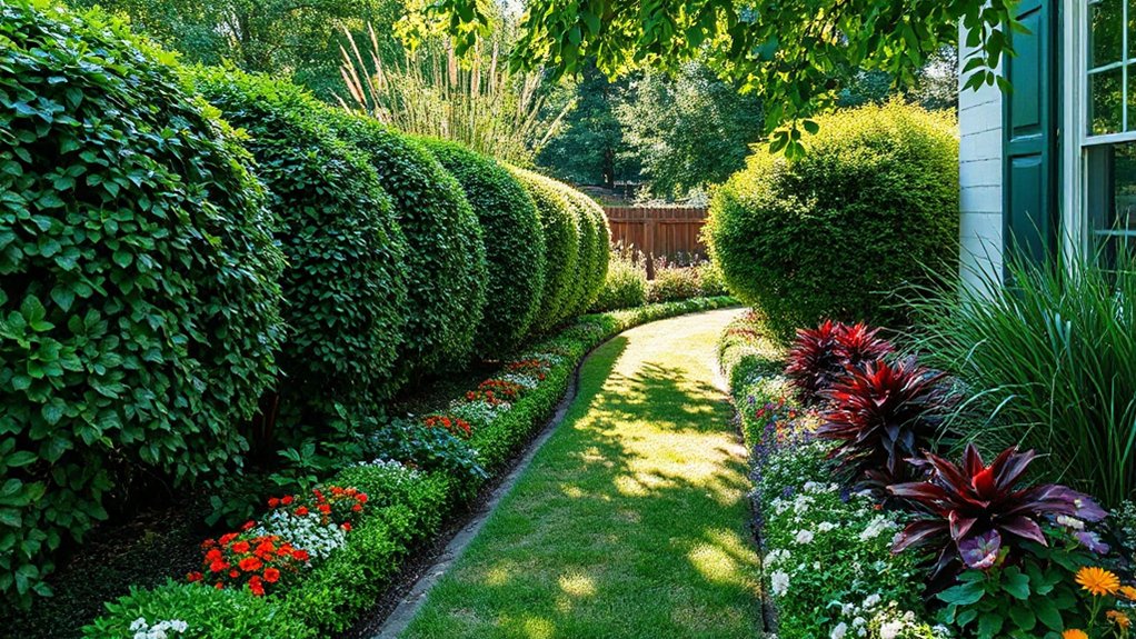 layered garden texture composition