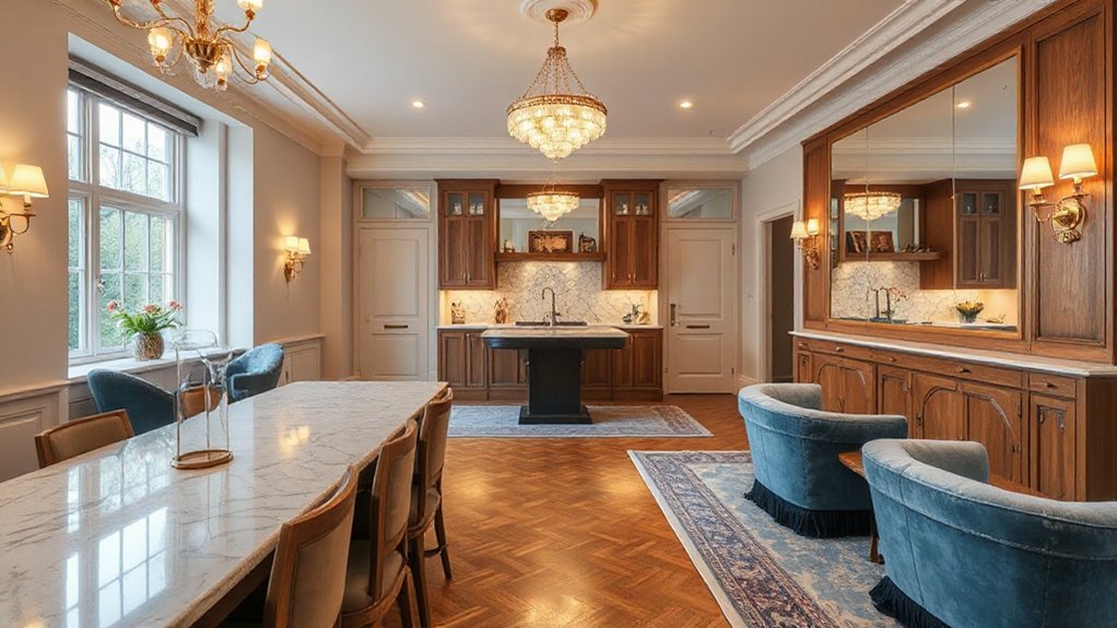 layered lighting enhances ambiance