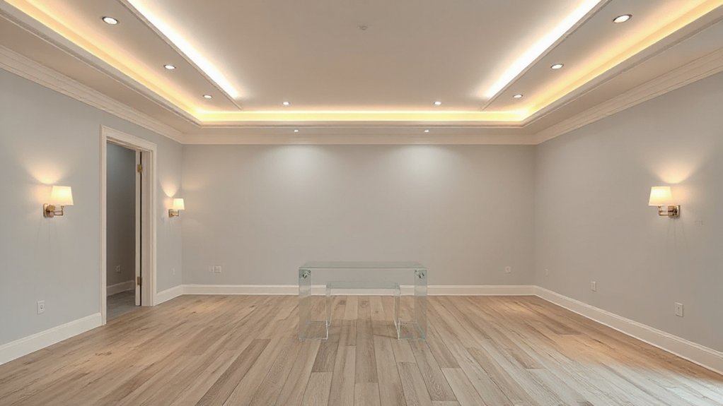 layered lighting enhances space