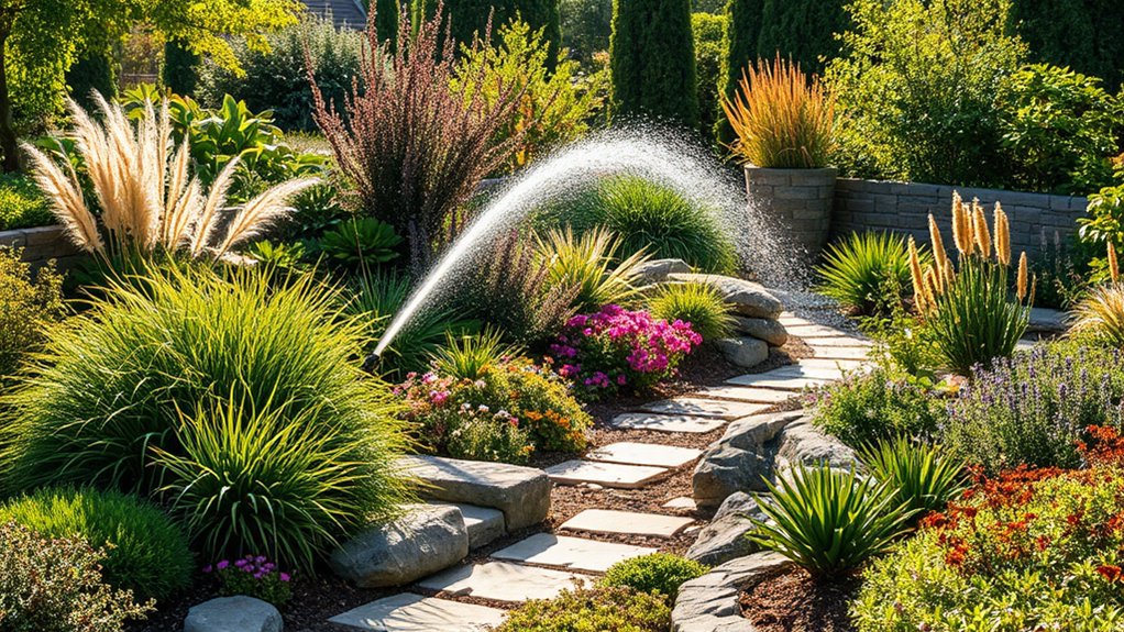 lush drought tolerant landscaping