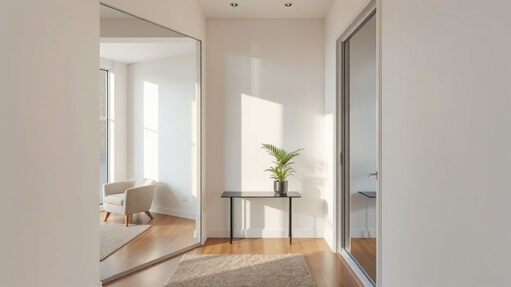 mirrors enhance space perception