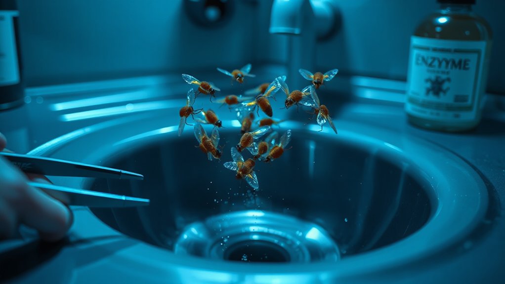 moth like buzzing drain pests
