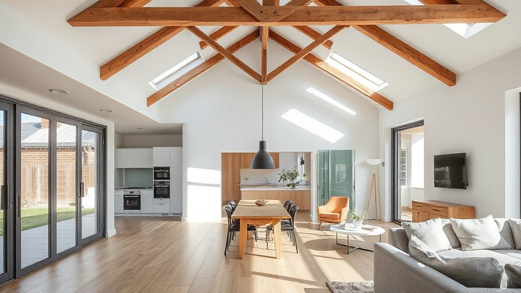 open plan with natural light