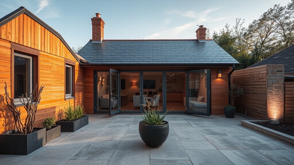 respectful modern bungalow additions