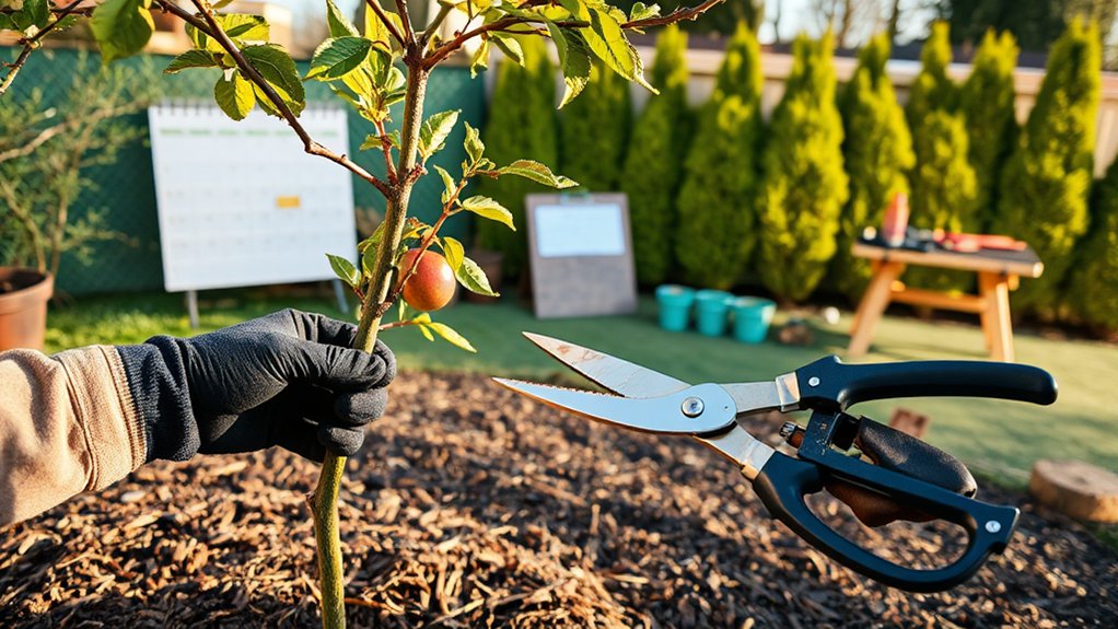 seasonal pruning and maintenance schedule