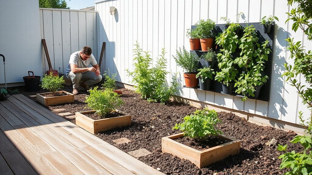 small space garden transformation