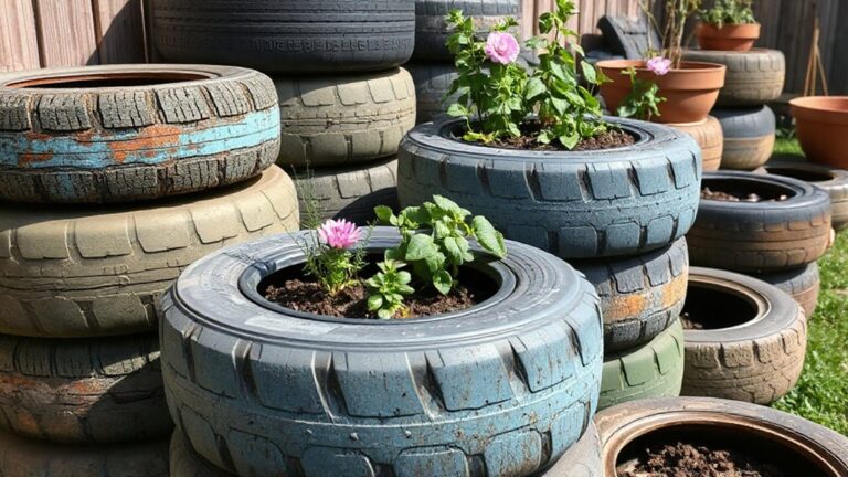 Upcycling Tyres Into Garden Planters