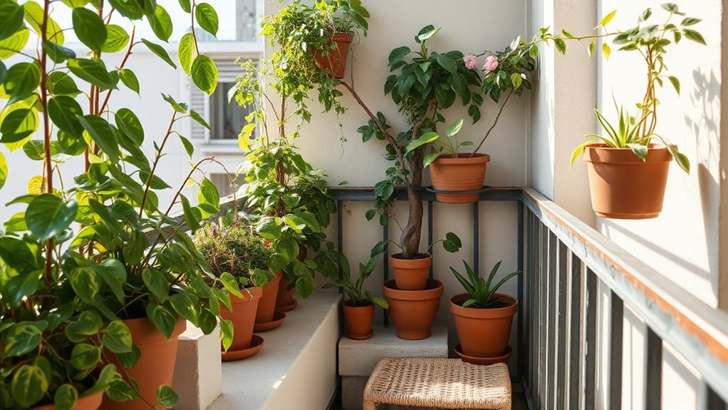 vertical modular textured greenery
