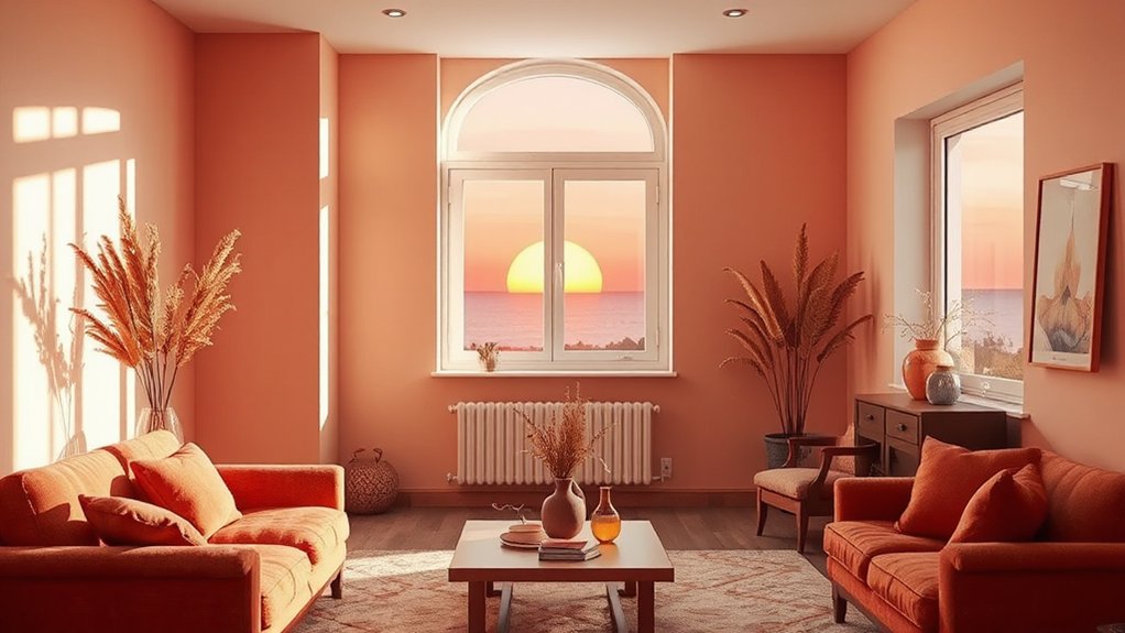 warm hues create inviting balance
