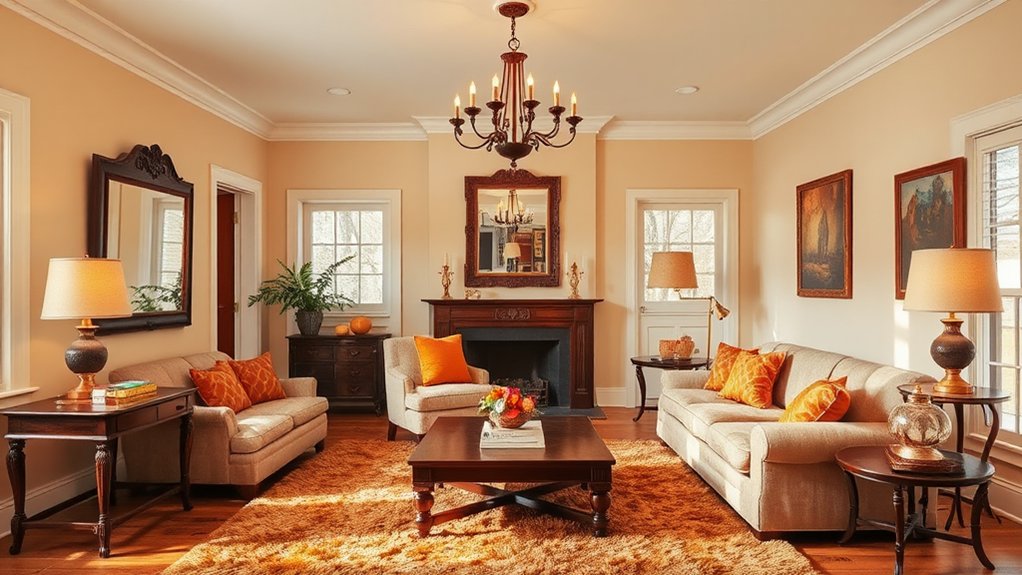 warm rustic vintage accents