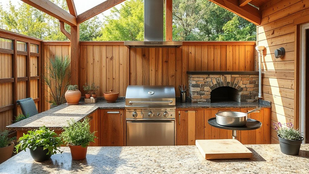 weatherproof efficient outdoor kitchens